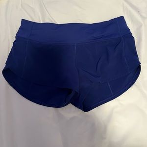 lululemon larkspur speed up shorts